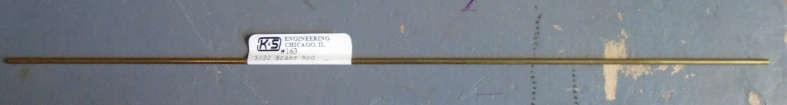 K&S ENGINEERING - 3/32" X 300mm BRASS ROD