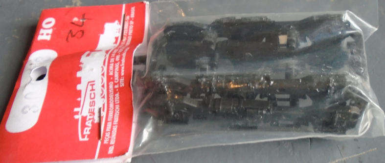 FRATESCHI HO SCALE - 2 X POWER BOGIES FOR CLASS 34 DIESEL LOCO, IN PKT