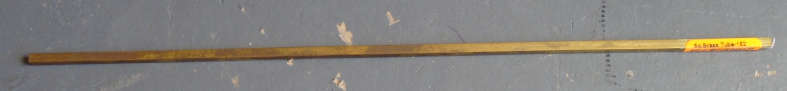 K&S ENGINEERING - 3 X 3mm X 300mm BRASS SQUARE TUBE