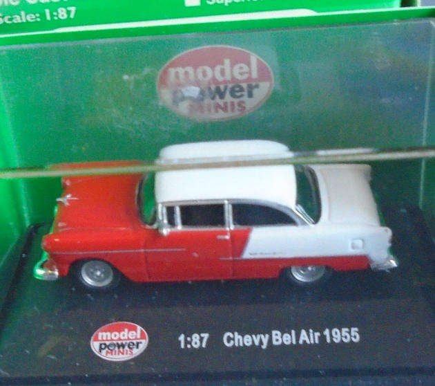 MODEL POWER HO SCALE - 1955 CHEVY BEL AIR, BOXED