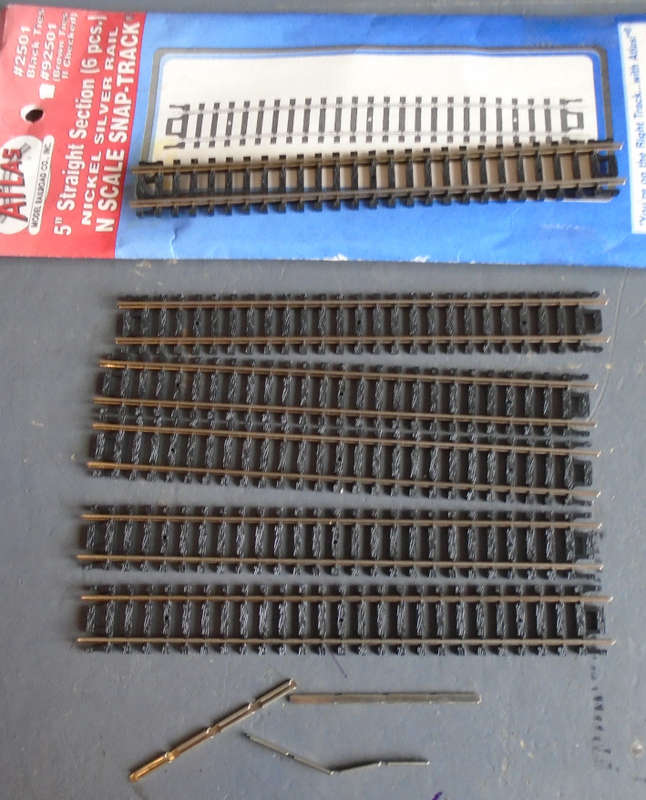 ATLAS N SCALE - 5" STRAIGHT SECTION (6 PIECES), IN PKT