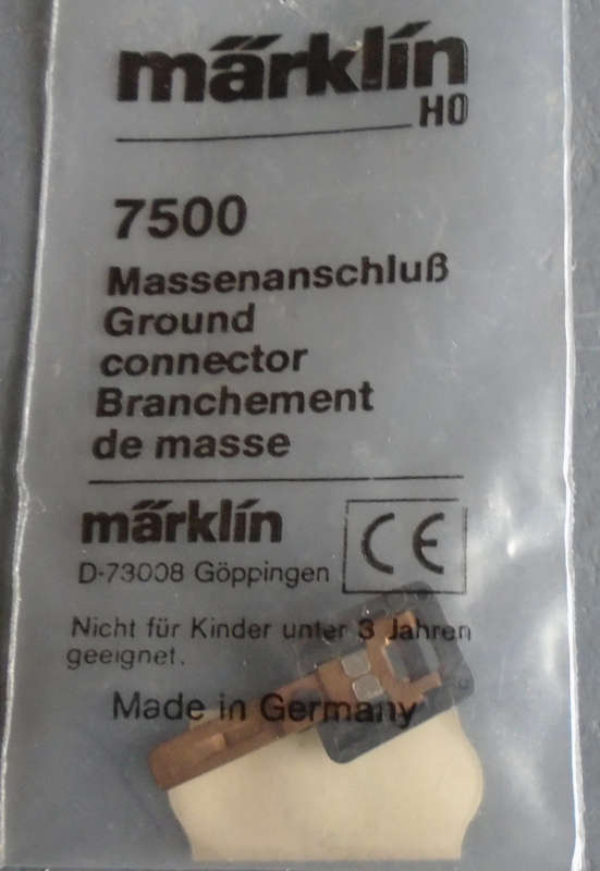 MARKLIN HO SCALE - 7500 GROUND CONNECTOR IN PKT