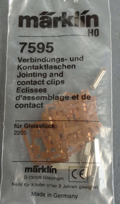 MARKLIN HO SCALE - 7595 JOINTING AND CONTACT CLIPS CLIPS - IN PKT