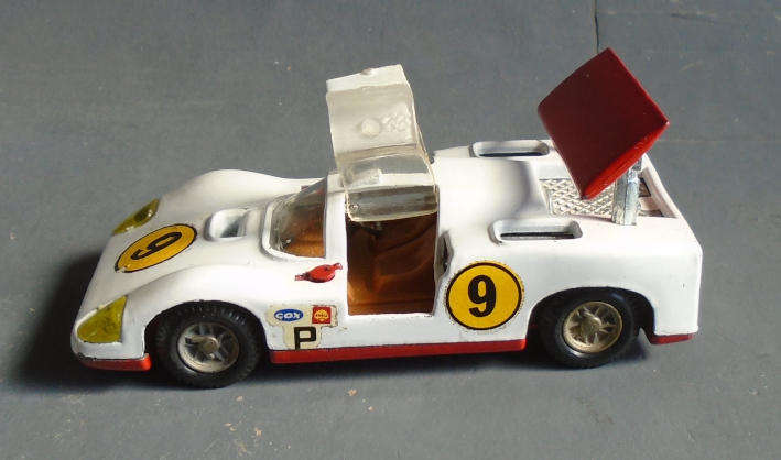 MERCURY 1/43 SCALE - CHAPARRAL 2F WITH OPENING DOORS AND AJUSTABLE REAR WING, BOXED