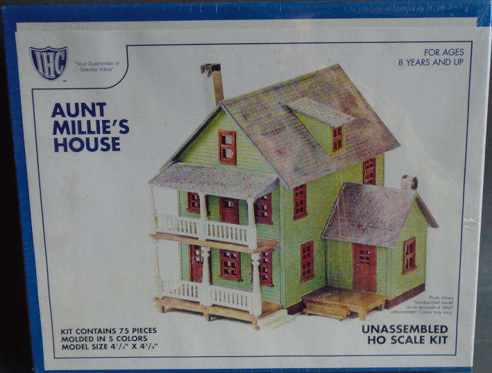 IHC HO SCALE - AUNT MILLIE'S HOUSE KIT, BOXED
