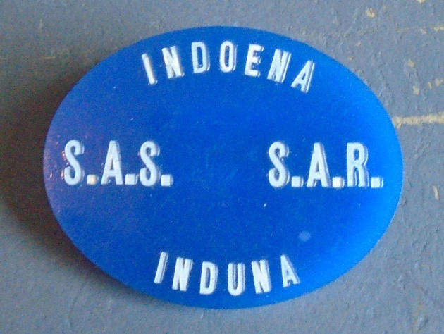 SAR INDUNA BADGE - 45 X 35 mm