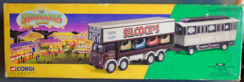CORGI 1/50 SCALE - LEYLAND DODGEM TRUCK & CARAVAN SET - BOXED