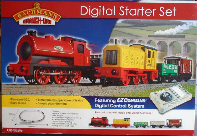 BACHMANN OO SCALE - DIGITAL STARTER SET AS PER FOTOS, 1 X LOCO & CONTROLLER MISSING, BOXED