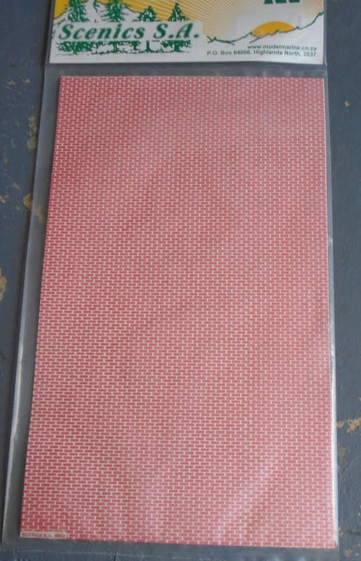 SCENICS SA HO SCALE - BRICK SHEETS, IN PKT