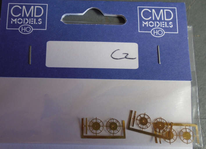 CMD HO SCALE - SAR BRAKE WHEEL PACK