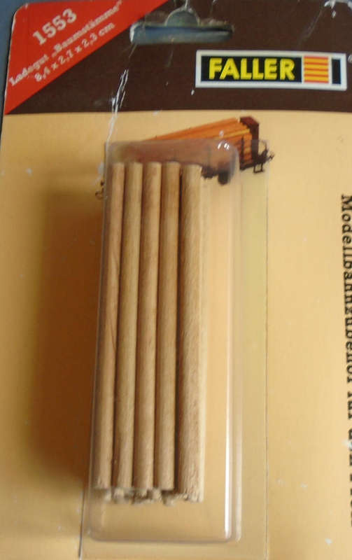 FALLER HO SCALE - LOG TIMBER LOAD 8.4X2.7X2.3cm, CARDED