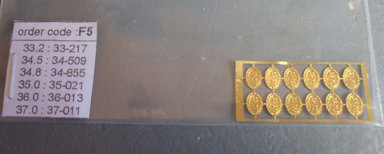 HO SCALE - SAR DIESEL LOCO NUMBER PLATES F6
