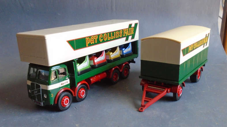 CORGI 1/50 SCALE - ERF DODGEM TRUCK & BOX TRAILER SET - BOXED, PAT COLLINS