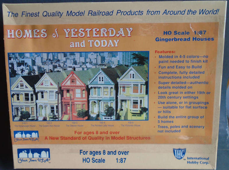 IHC HO SCALE - THE PAINTED LADY HOUSE KIT, BOXED