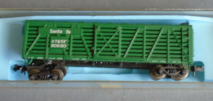 ATLAS N SCALE - SANTA FE CATTLE WAGON, BOXED