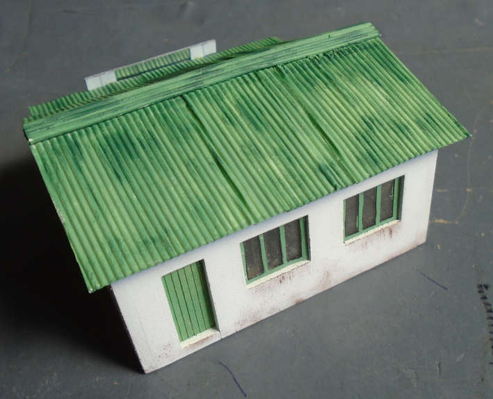 HO SCALE - SA GENERAL DEALER SHOP, FOOTPRINT 85 X 90 mm