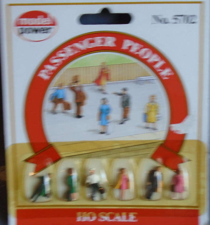 MODEL POWER HO SCALE - PASSENGER PEOPLE, CARDED