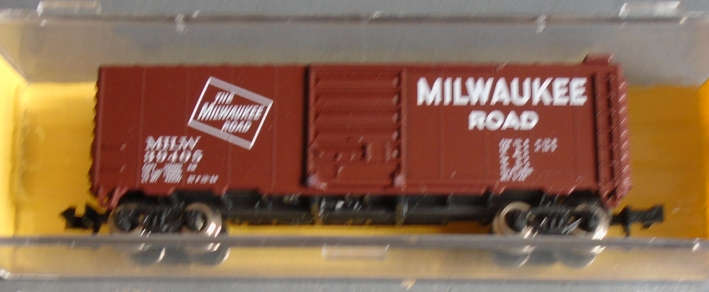 ATLAS N SCALE - MILWAUKEE ROAD 40' BOX CAR, BOXED
