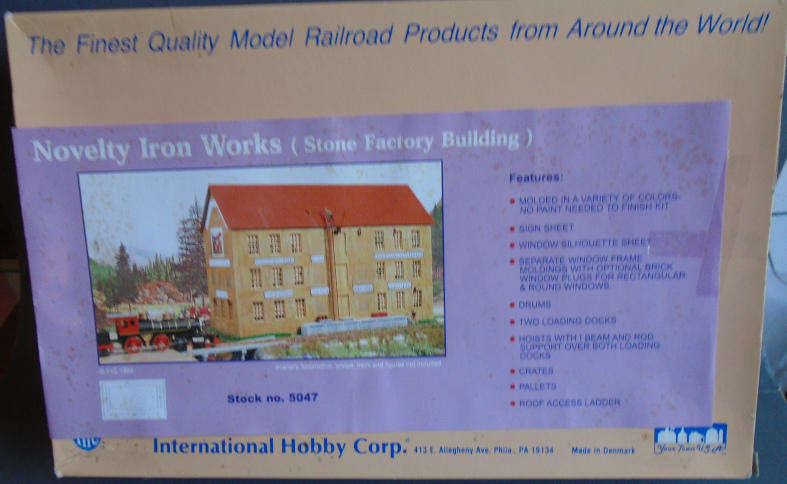 IHC HO SCALE - NOVELTY IRON WORKS (STONE BLDG) KIT, BOXED