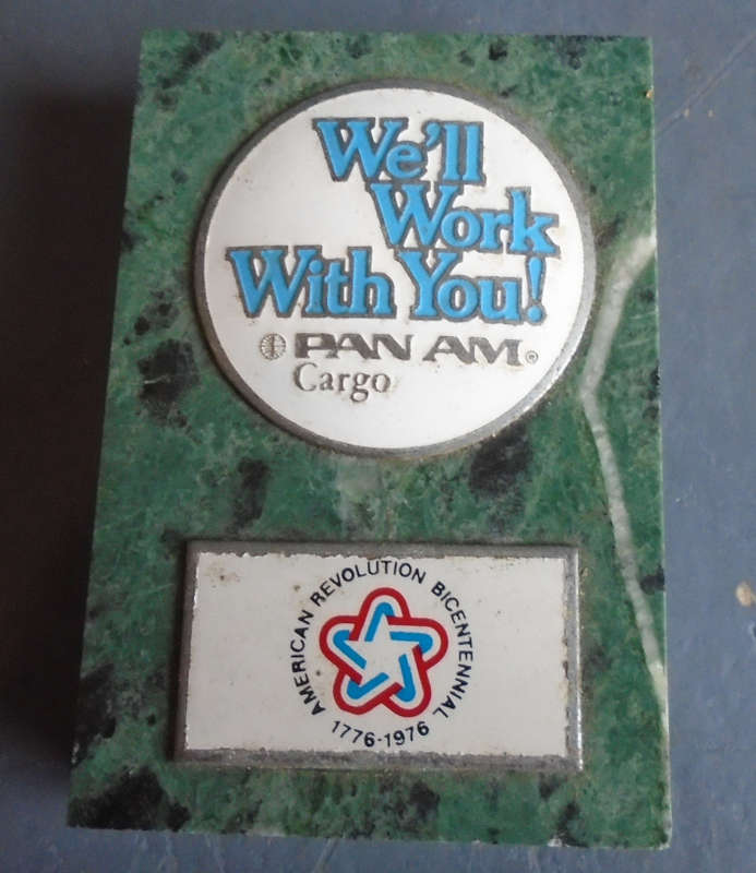 PAN AM CARGO PAPER WEIGHT