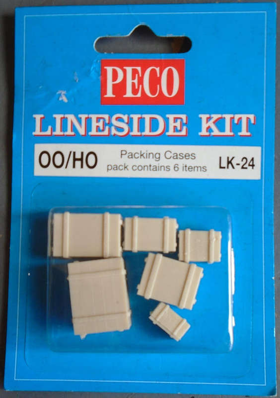 PECO OO/HO SCALE - 6 X PACKING CASES, CARDED