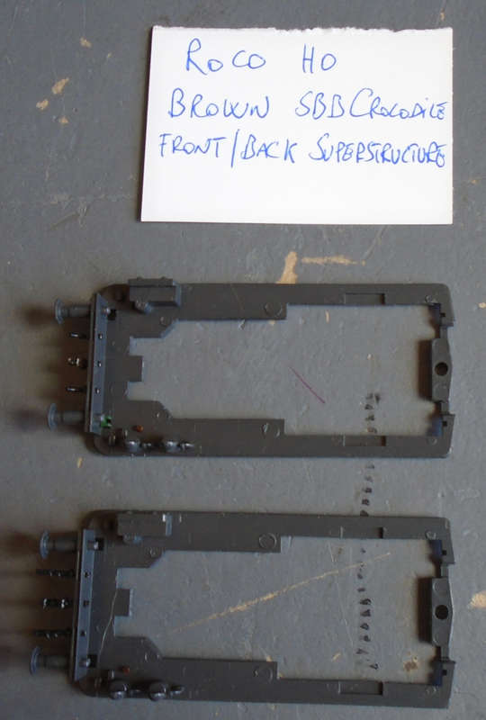 ROCO HO SCALE - SBB KROKODILE SUPERSTRUCTURE