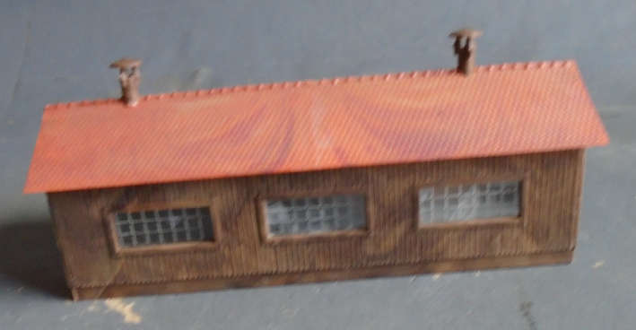 N SCALE - SINGLE ENGINE SHED, FOOTPRINT 125 X 45 mm