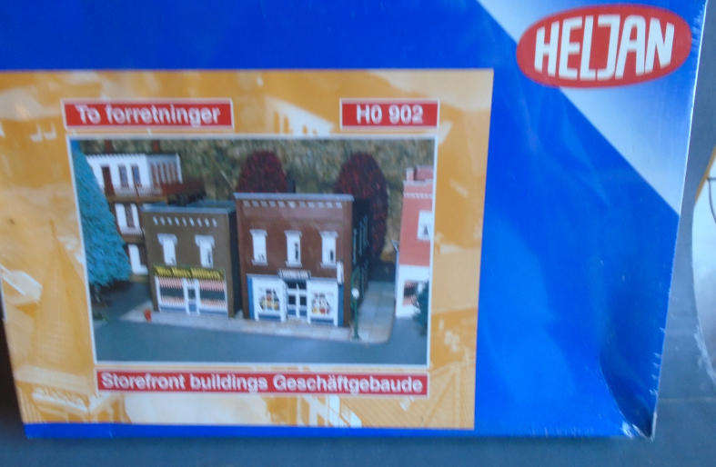 HELJAN HO SCALE - STOREFRONT BUILDINGS KIT, BOXED