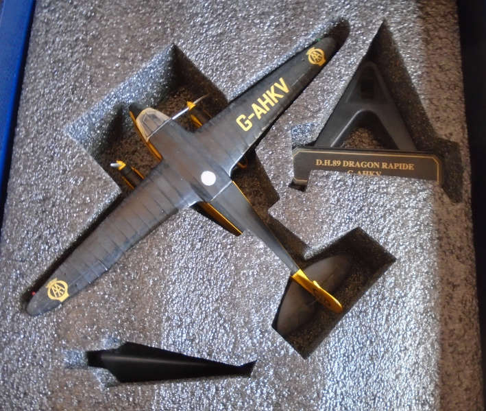 OXFORD 1/72 SCALE - DE HAVILLAND DH89A DRAGON RAPIDE AA PLANE - BOXED