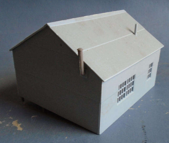 HO SCALE - GOODS SHED - FOOT PRINT 100 X 90 mm