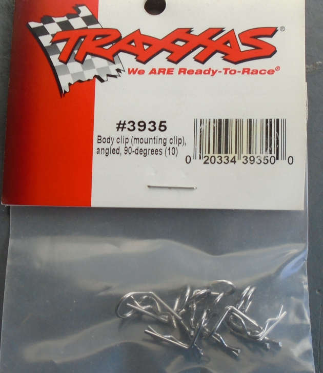 TRAXXAS - 10 X BODY CLIP, 90deg IN PKT