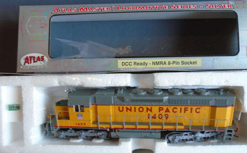 ATLAS HO SCALE - SDP 35 UNION PACIFIC LOW NOISE DIESEL LOCO, WITH DCC FITTED, BOXED