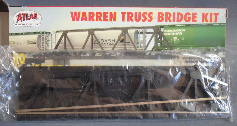 ATLAS HO SCALE -WARREN TRUSS BRIDGE KIT, BOXED