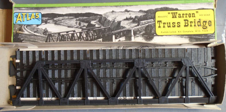 ATLAS HO SCALE -WARREN TRUSS BRIDGE KIT, BOXED