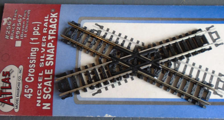 ATLAS N SCALE - 45 DEG CROSSING, IN PKT
