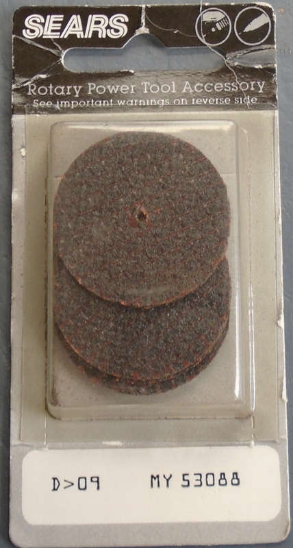 SEARS - 5 X CUTTING DISCS - NEW OLD STOCK,CARDED