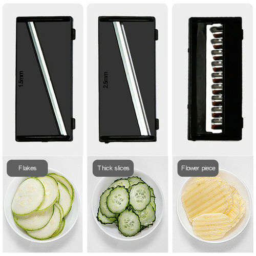 Multifunctional 9 In 1 Magic Rotating Vegetable And Fruit Cutter With Washing Basket