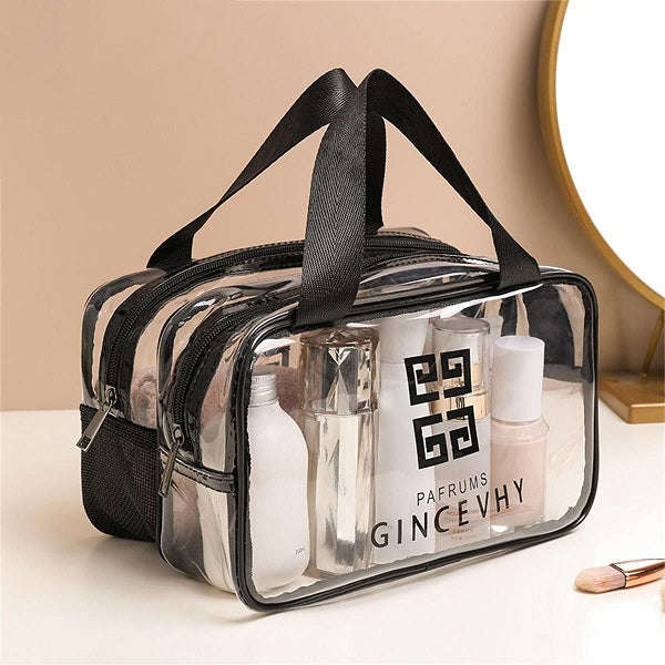 Portable Large Capacity Transparent Cosmetic Bag