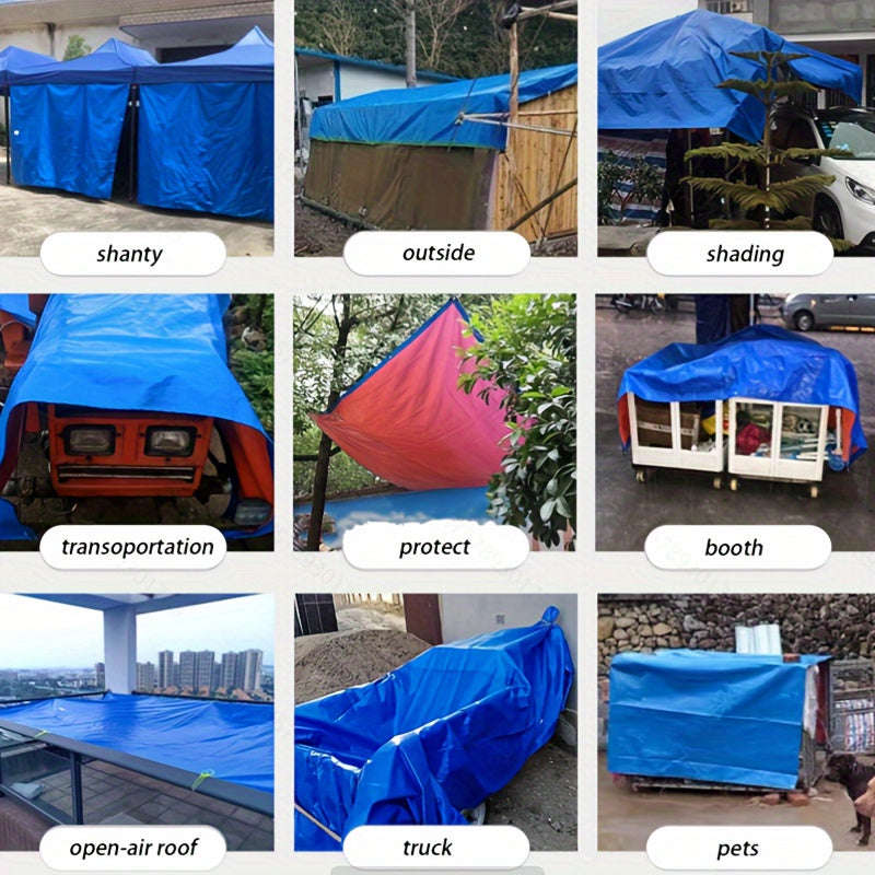 Heavy Duty Pe Tarpaulin, Reinforced Tarpaulin With Uv Protection, Multi-Purpose Emergency Tarpaulin