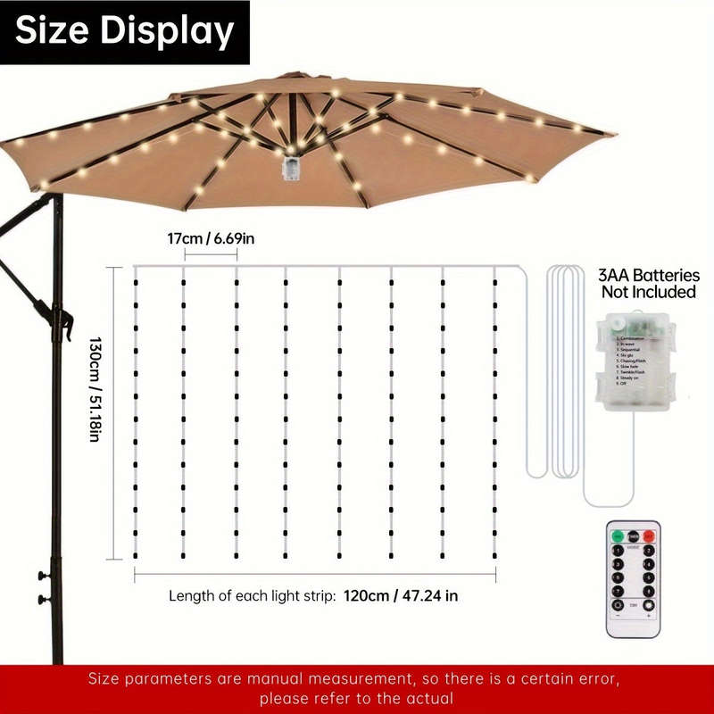 1 x Garden Umbrella Light