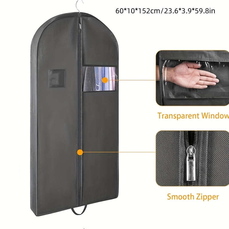 1 x Black Non-Woven Garment Bag