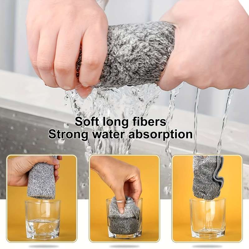 Pack Of 10 Super Absorbent Cleaning Cloths