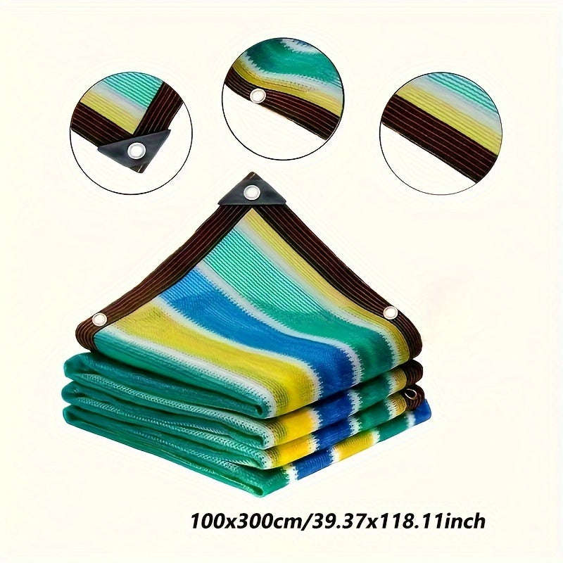 Colorful Privacy Screen For Outdoor Space - Durable Pe Material