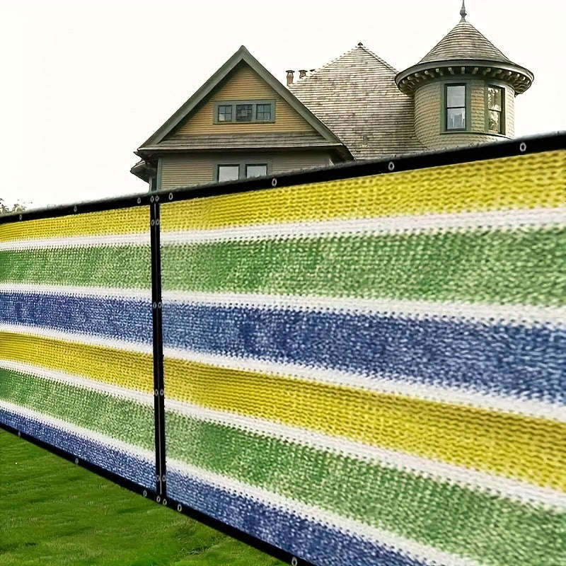 Colorful Privacy Screen For Outdoor Space - Durable Pe Material