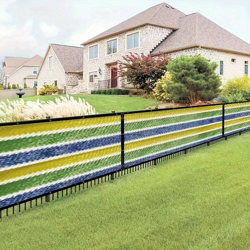 Colorful Privacy Screen For Outdoor Space - Durable Pe Material