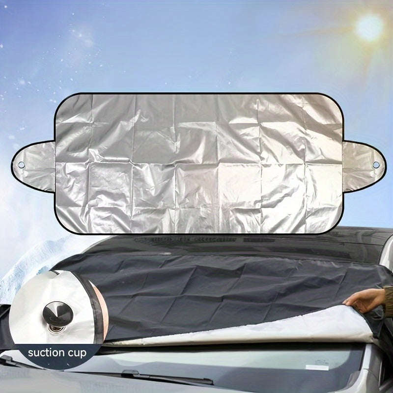 1 Easy-Folding All-Season Car Windshield Cover