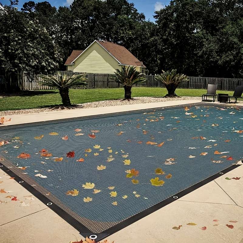 1 x Black Uv Protection Fabric Garden Awning With Dust Proof Shade Net
