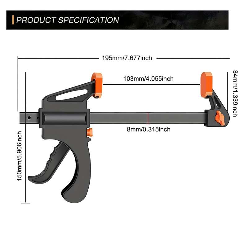 1 x F-Bar Clamp