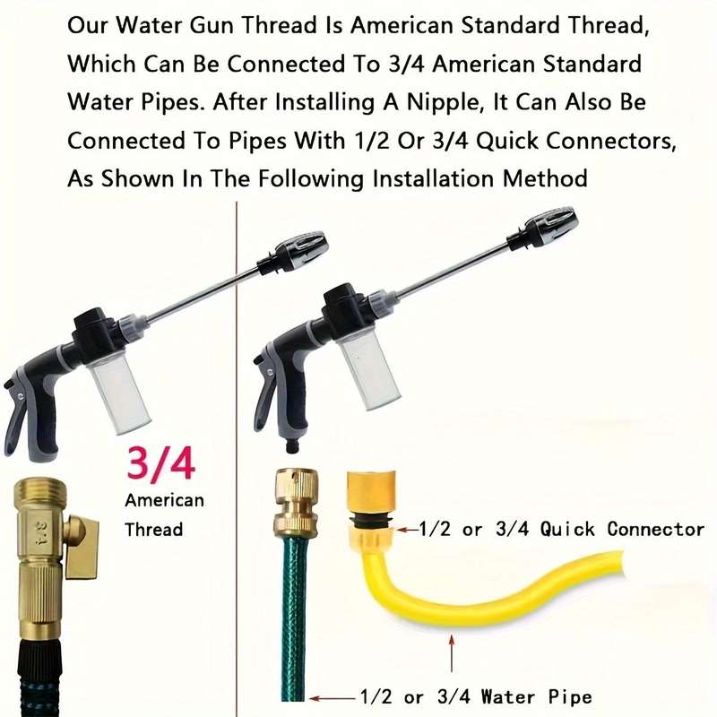 Adjustable High Pressure Car Wash Foam Gun