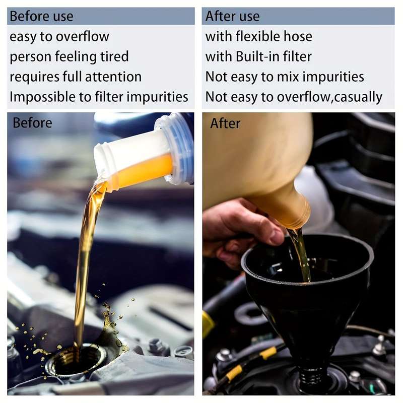 Flexible Pp Material Automobile Oil Funnel